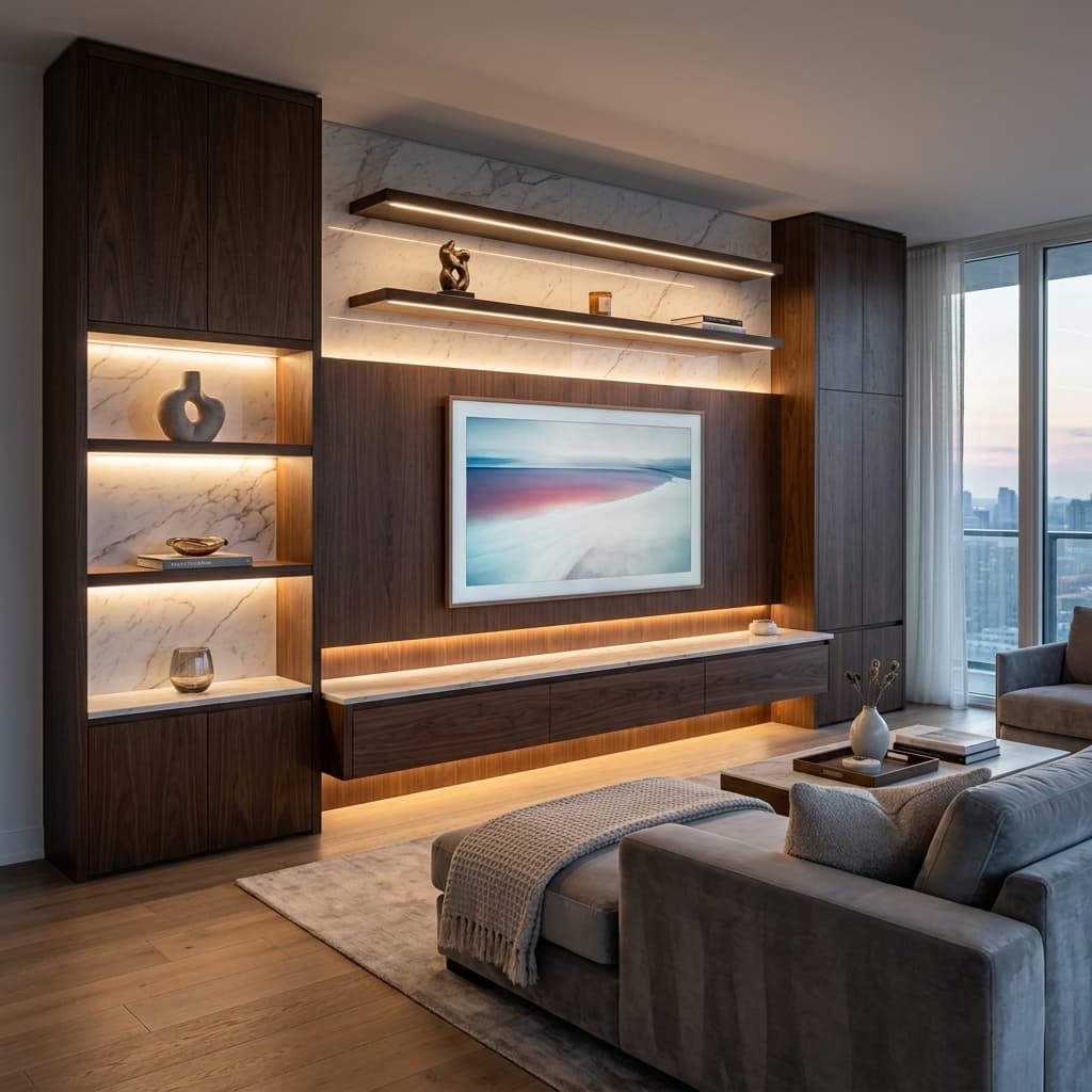 Designer TV Wall & Living Lounge